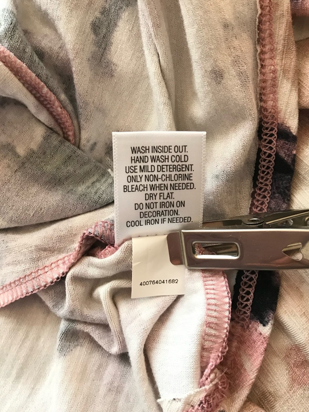 🔴 4/$15 Dana Buchman Women’s XL Blush & Cream Floral V-Neck LS Tunic Top in EUC - Picture 16 of 16